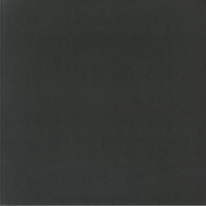 Plain black vinyl record cover with minimal design