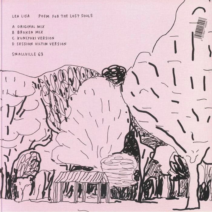 Lea Lisa Poem for the Lost Souls vinyl cover art with abstract tree and house illustration