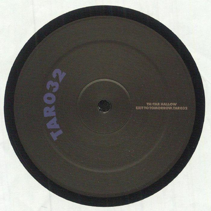 Black vinyl record with TAR032 label and minimal white text on a plain background