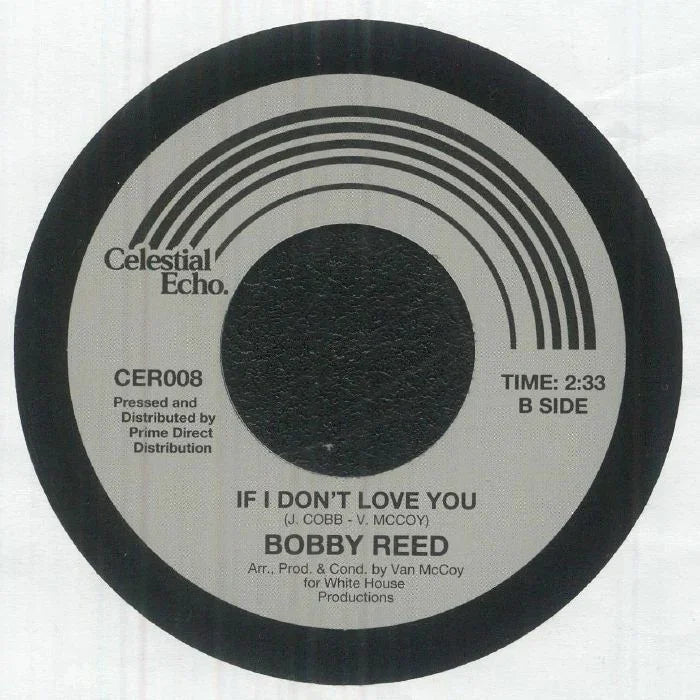 Celestial Echo 45 RPM vinyl record, Bobby Reed 'If I Don't Love You' B side, black label