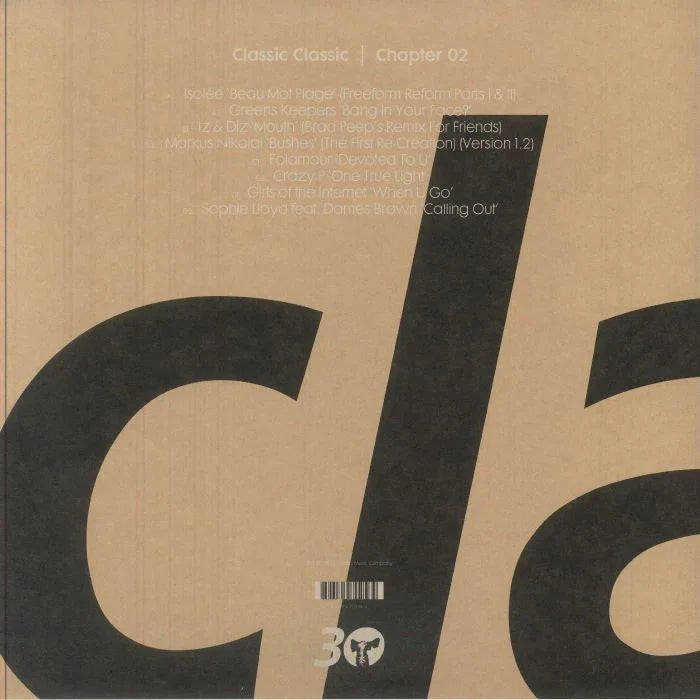 Classic Classic Chapter 02 vinyl record brown cover with bold black lettering and tracklist