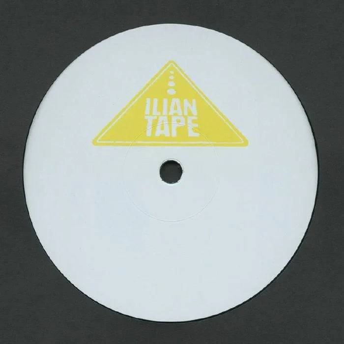 White vinyl record with yellow Ilian Tape logo on center label, minimalistic design