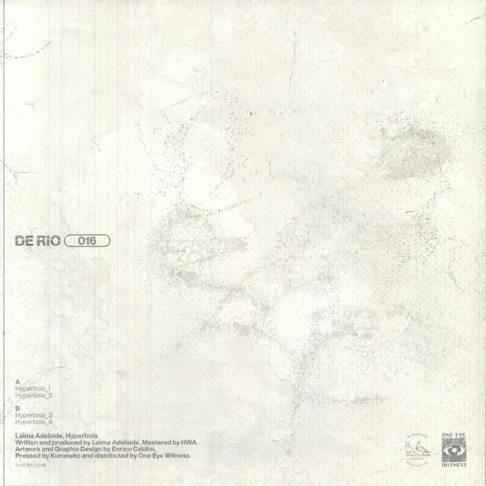 Album cover with textured white design and text on a light gray background