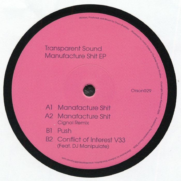 TRANSPARENT SOUND - Manufacture Shit (EP)