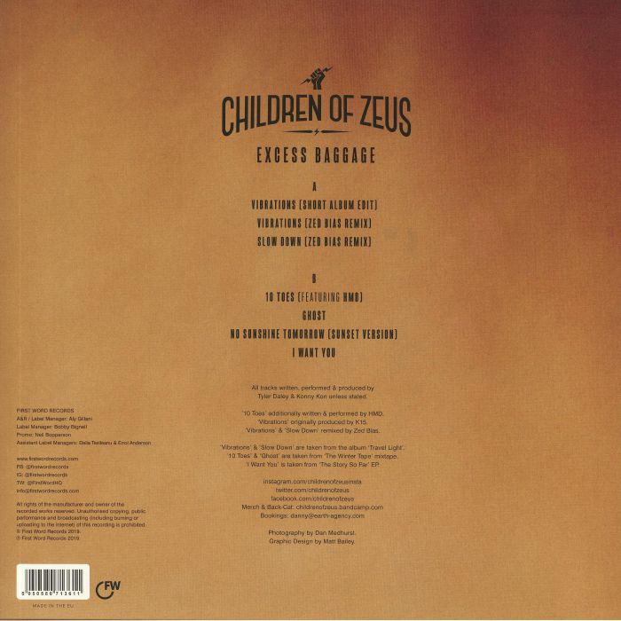 CHILDREN OF ZEUS - Excess Baggage (LP)