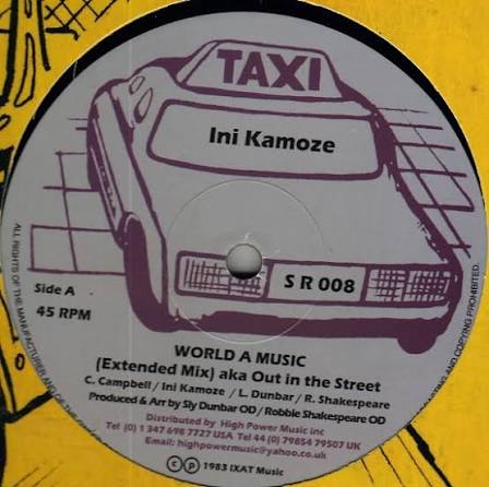 INI KAMOZE / SLY & ROBBIE - World A Music (EP) (PRE ORDER)