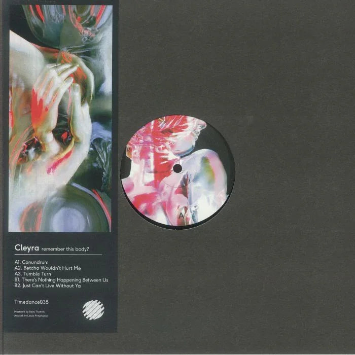 Cleyra Remember This Body vinyl record with abstract colorful cover art and tracklist