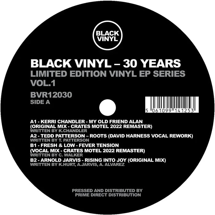 KERRI CHANDLER / TEDD PATTERSON / FRESH & LOW / ARNOLD JARVIS - Black Vinyl 30 Years (EP)
