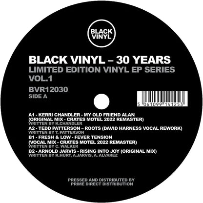 KERRI CHANDLER / TEDD PATTERSON / FRESH & LOW / ARNOLD JARVIS - Black Vinyl 30 Years (EP)
