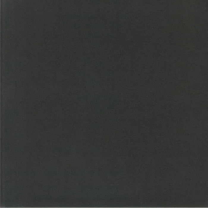 Minimalist plain black vinyl record cover with no text or graphics