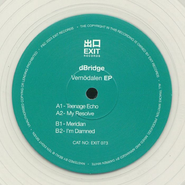 DBRIDGE 'Vemodalen' EP: Limited Clear 12-inch Vinyl, Essential Drum & Bass