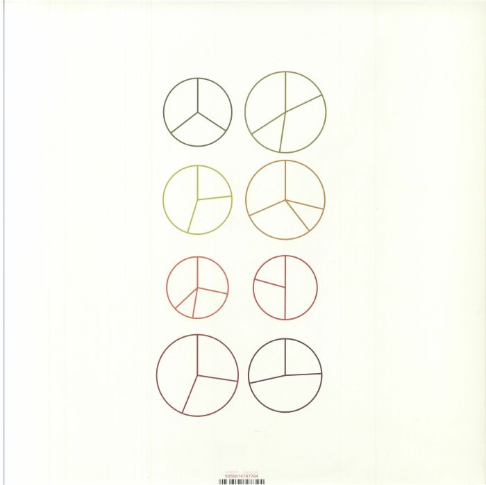 Eight circular pie chart diagrams with varied segment divisions and colors on white background