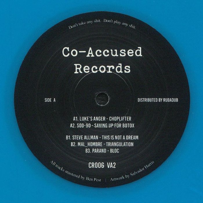 VA2 Various Artists Limited Blue Vinyl 12 Inch Techno Record