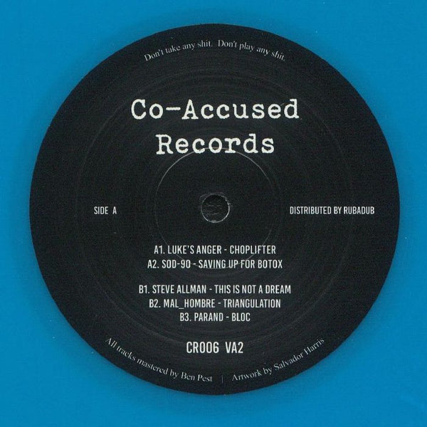 VA2 Various Artists Limited Blue Vinyl 12 Inch Techno Record