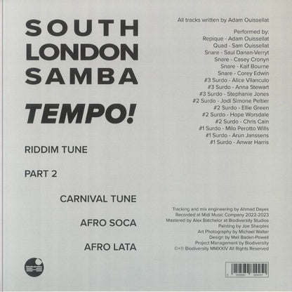 South London Samba Tempo Debut EP 12 Inch Vinyl Biodiversity Records