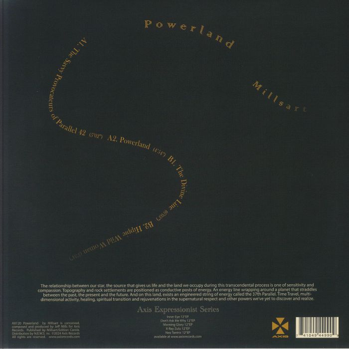 Millsart Powerland Axis US 12 Inch Vinyl Techno Space Jazz