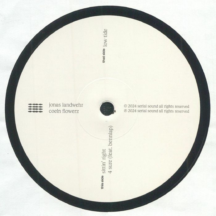 Jonas Landwehr Coeln Flowerz vinyl record label with tracks Sitin' Right and Sure featuring Berniap, 2024 serial sound