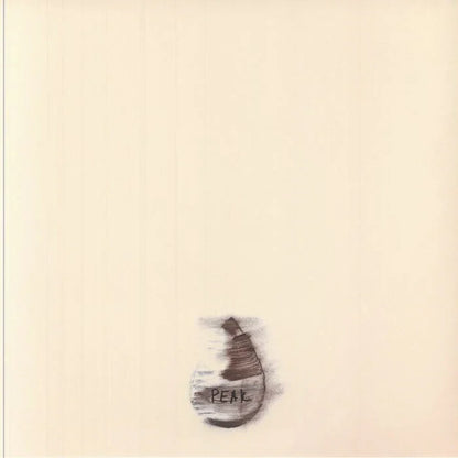 Minimalist album cover with hand-drawn drop shape and the word 'REAL' on a beige background.