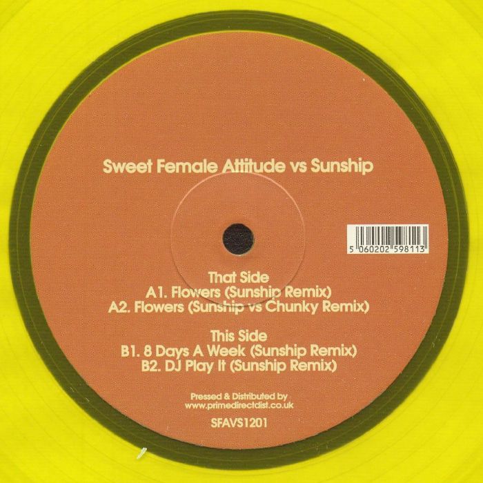 SWEET FEMALE ATTITUDE - Flowers (Remixes) (Record Store Day RSD 2025) (12")