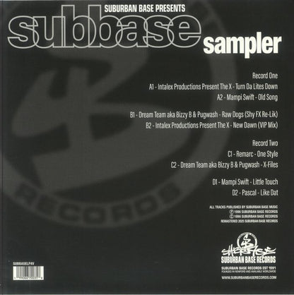 Suburban Base Sampler Vinyl: Iconic 90s Jungle Drum & Bass Reissue Compilation