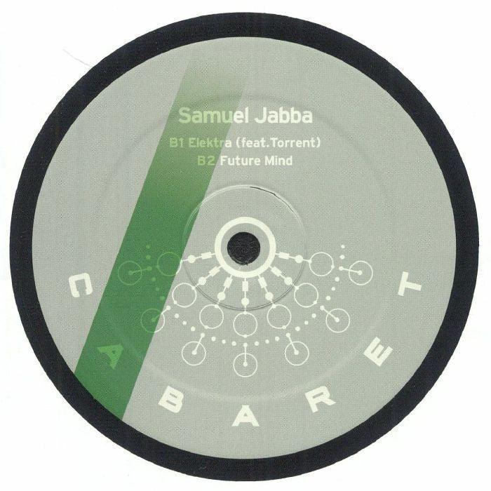 Samuel Jabba vinyl record on Cabaret label, featuring tracklist and modern graphic design