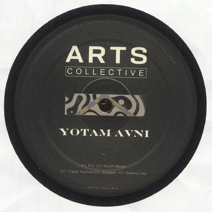 ARTS Collective vinyl record label for Yotam Avni with wavy abstract design