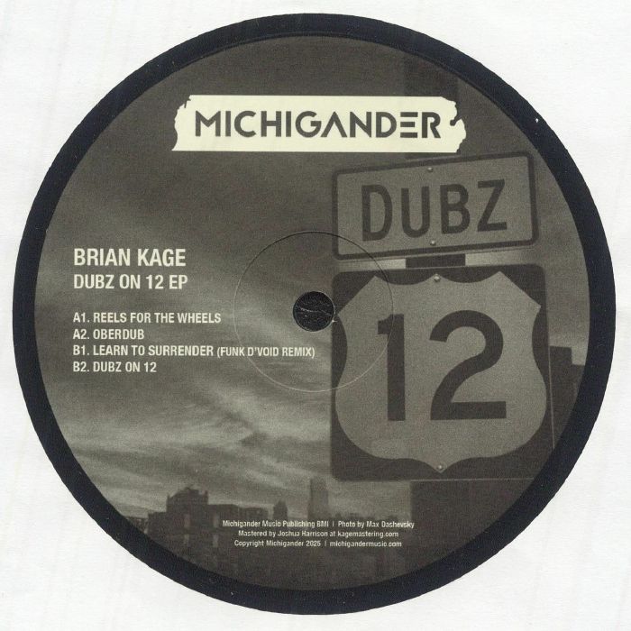 Brian Kage Dubz On 12 EP: Deep House, Dub Techno Vinyl feat. Funk D'Void