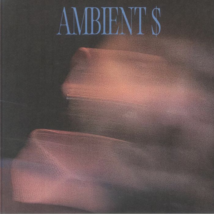 Abstract blurry image with dark background and soft purple-pink hues featuring text 'AMBIENT $'