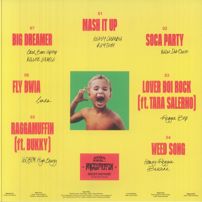 Chase Tha Worst Raggamuffin Orange Marbled Vinyl 12-inch Record