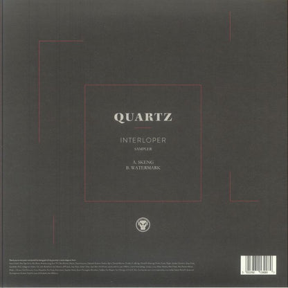 Quartz Interloper Sampler Vinyl: Brooding Drum & Bass from Metalheadz