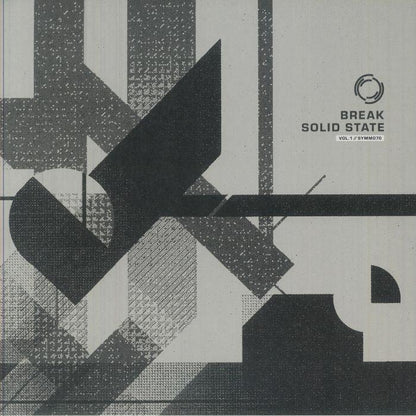 Break Solid State Vol.1 record cover with abstract geometric black and gray shapes