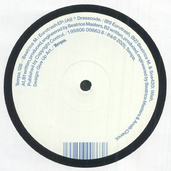 Beatrice M Eurotrash EP: Razor-Edged Deep Techno Dubstep Vinyl, Tempa Label