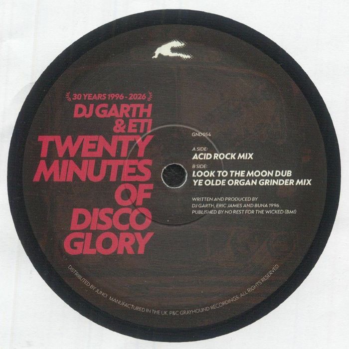 DJ Garth & ETI - Twenty Minutes Of Disco Glory (30th Anniversary Reissue) (12")
