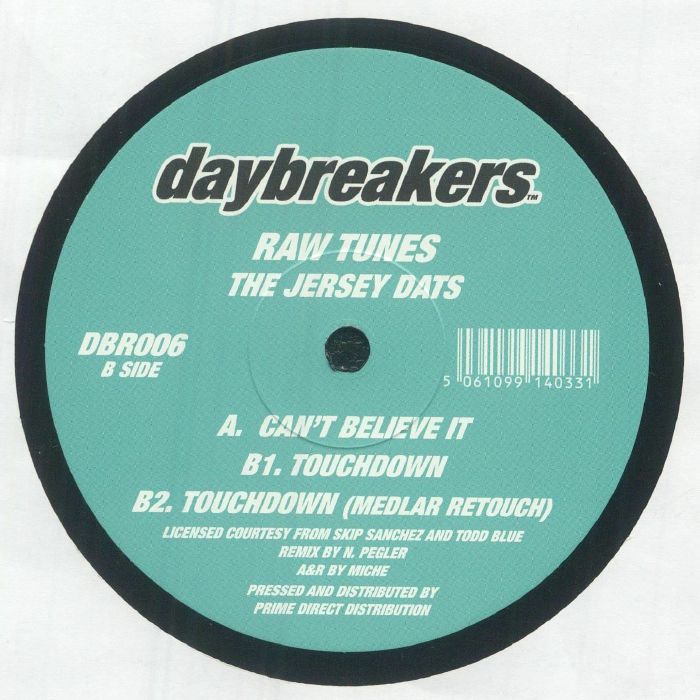 RAW TUNES - The Jersey DATs (12")
