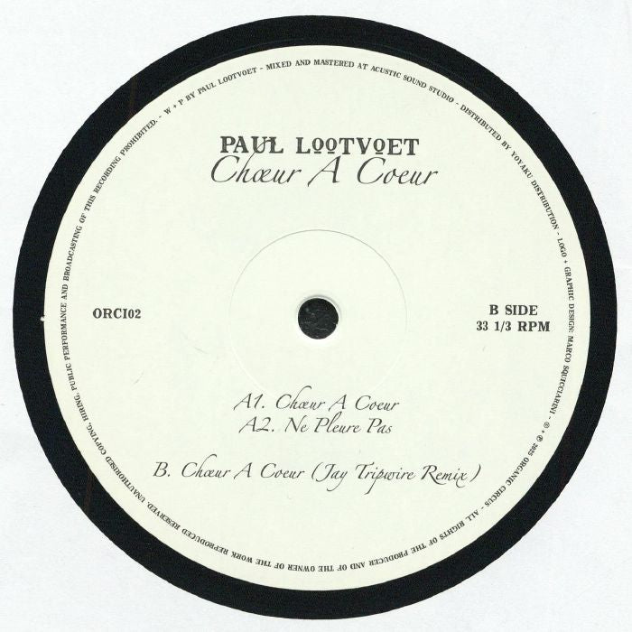 Paul LOOTVOET - Choeur A Coeur (12")