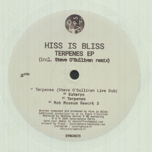 HISS IS BLISS - Terpenes EP (EP)
