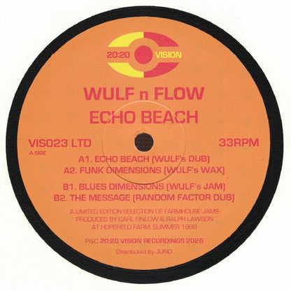 WULF N FLOW - Echo Beach (12")