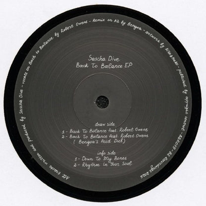 SASCHA DIVE - Back To Balance (EP)