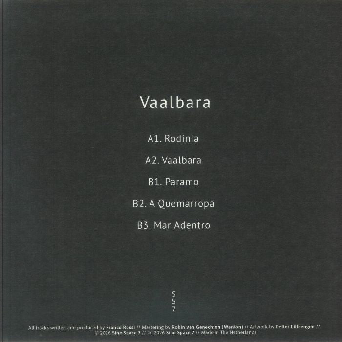 FRANCO ROSSI - Vaalbara (EP)
