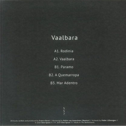 FRANCO ROSSI - Vaalbara (EP)