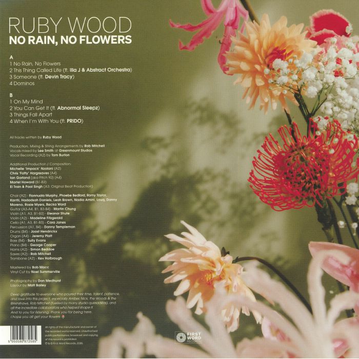 RUBY WOOD - No Rain No Flowers (LP)