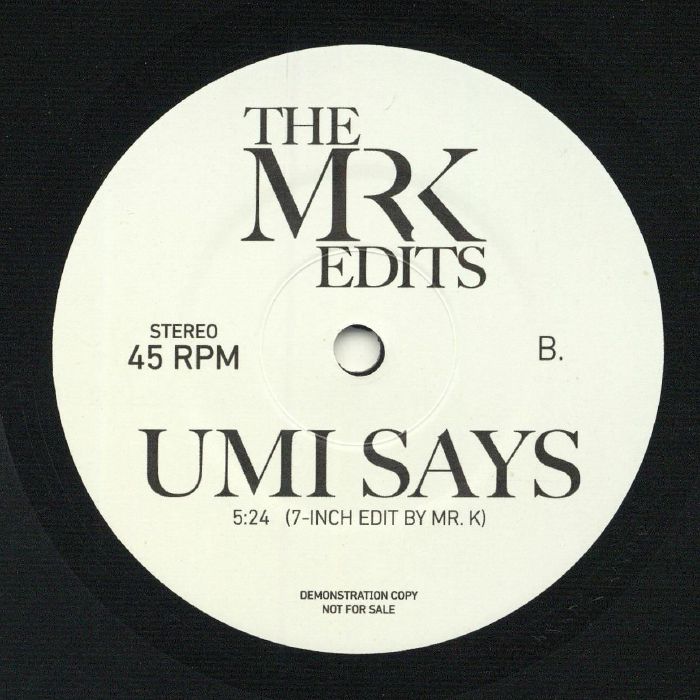 THE MR K EDITS - Golden (7")