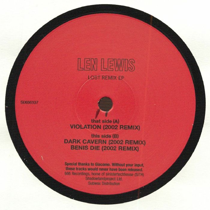 LEN LEWIS - Lost Remix (EP)