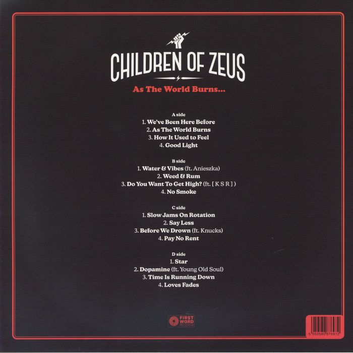 CHILDREN OF ZEUS - As The World Burns (2xLP)