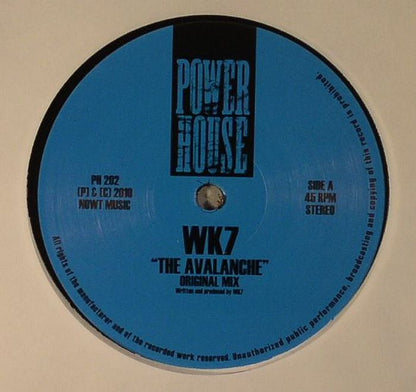 Blue Power House 12-inch vinyl record WK7 The Avalanche original mix side A
