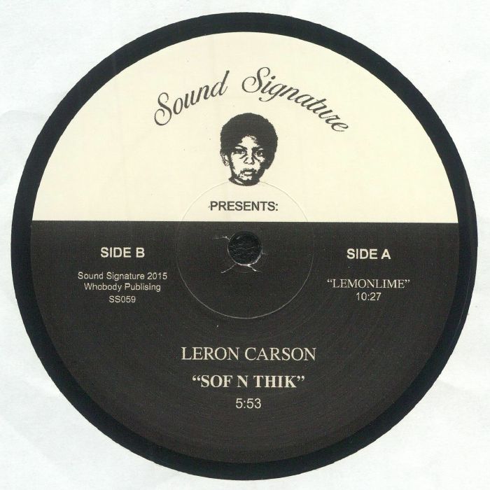 Leron Carson Lemonlime 12" Vinyl: Deep House, Jazzy Piano, Analog Detroit Grooves