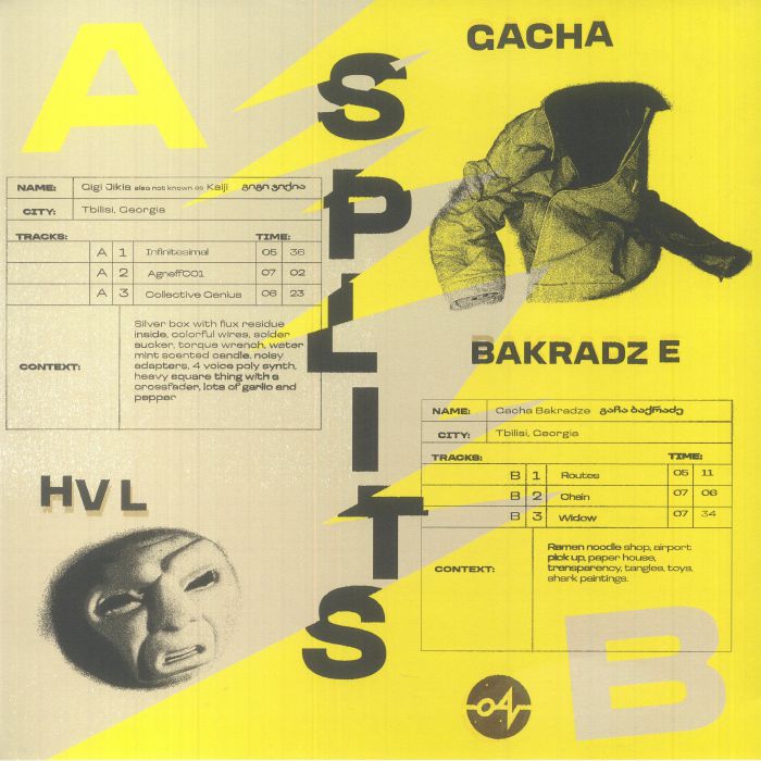 HVL and Gacha Bakradze Splits 12 Inch Techno Vinyl EP