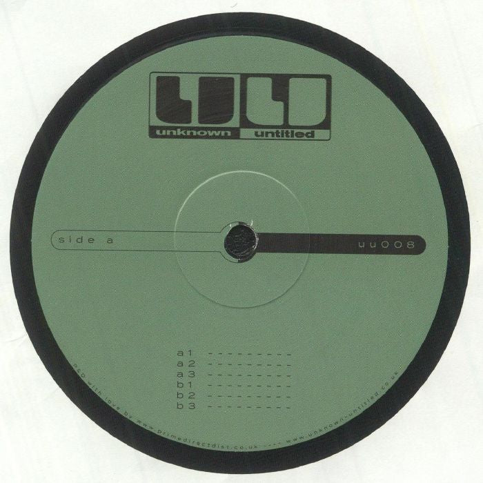 Unknown Untitled UU 008 Limited Edition 12 Inch Techno Vinyl