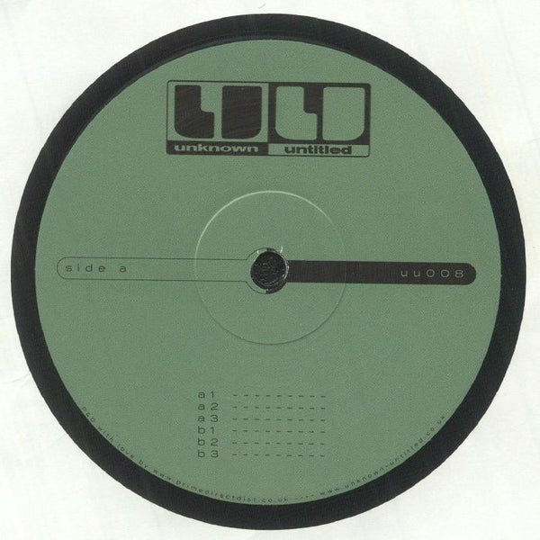Unknown Untitled UU 008 Limited Edition 12 Inch Techno Vinyl