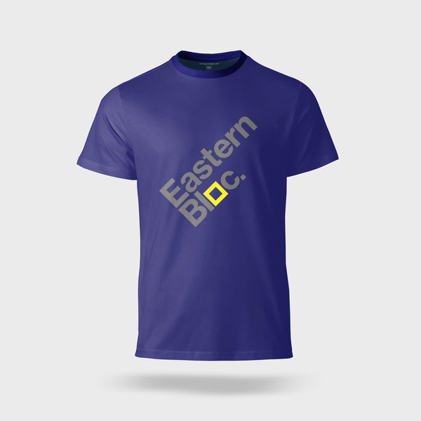 EASTERN BLOC | T Shirt (Blue, Yellow Square)